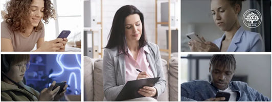 Image showing a researcher considering mobile users.